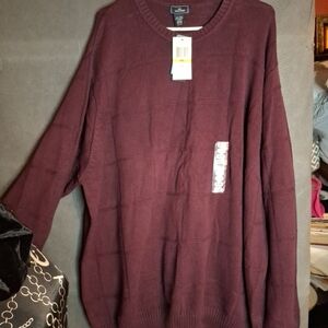 Dockers Men's Dark Red Crewneck Sweater